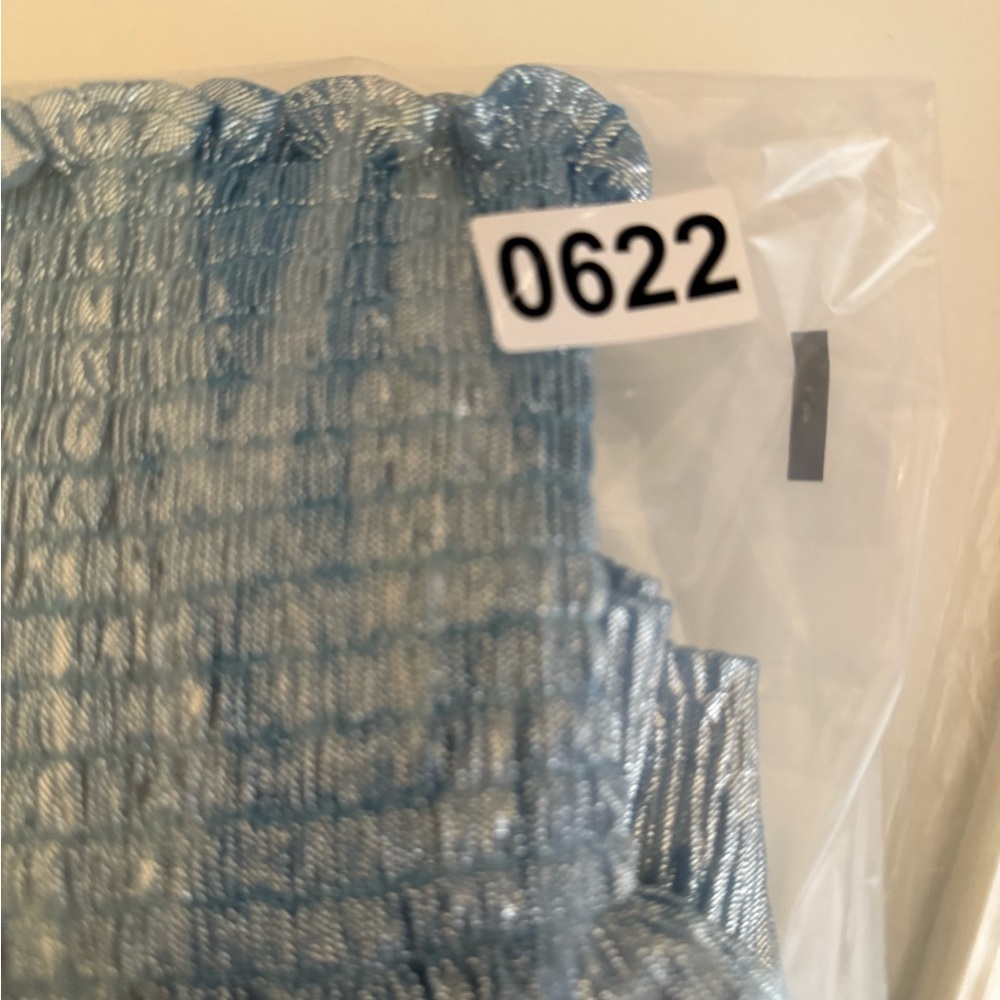 QUEEN OF SPARKLES ICY BLUE SWING SHORT - Picture 5 of 5